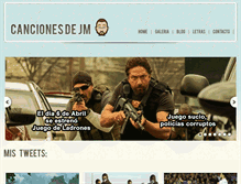 Tablet Screenshot of cancionesdejm.net